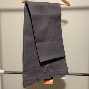 NWT Flat front grey work pants